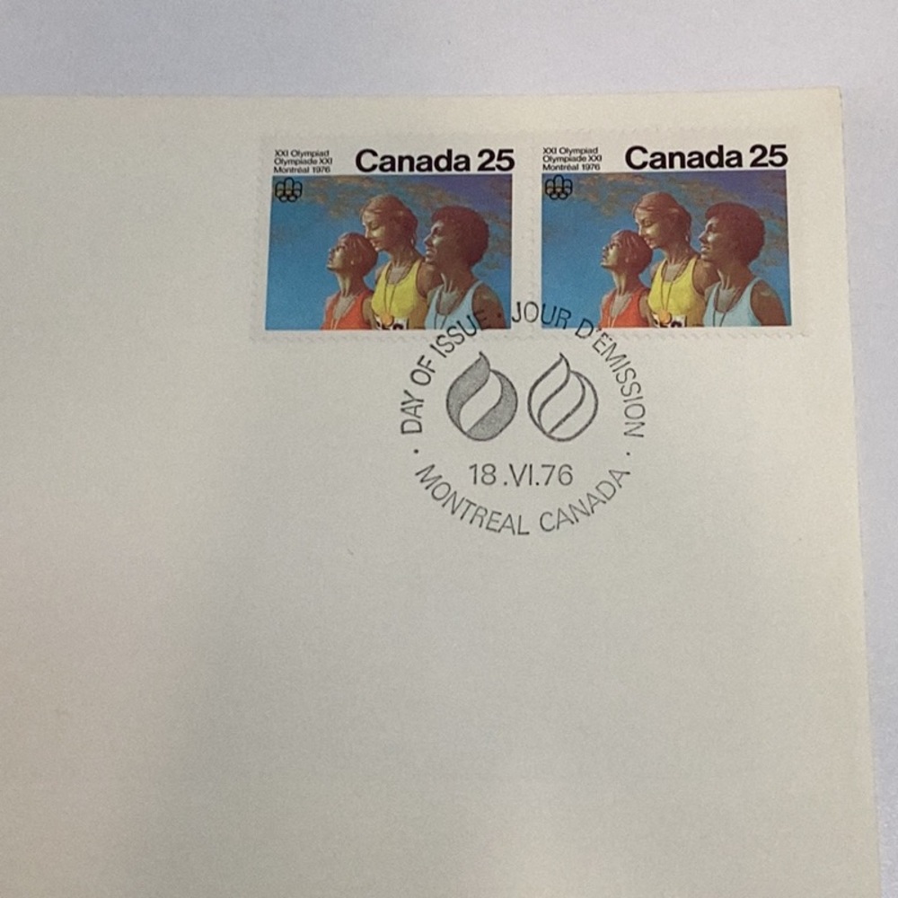 🌺 Vintage Canadian Olympic Stamps Collection 1976 - Picture 7 of 9